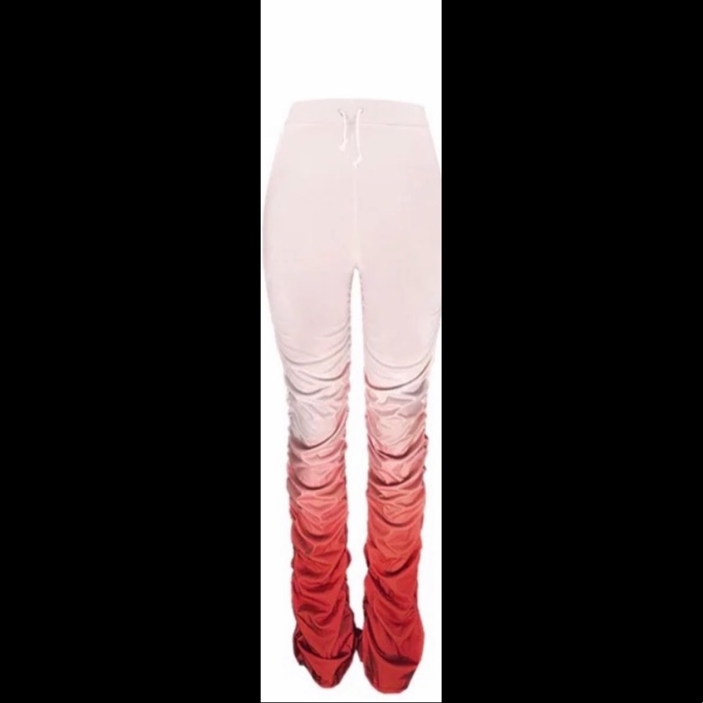 Flamed 2-Toned Stacked Pants 🔥